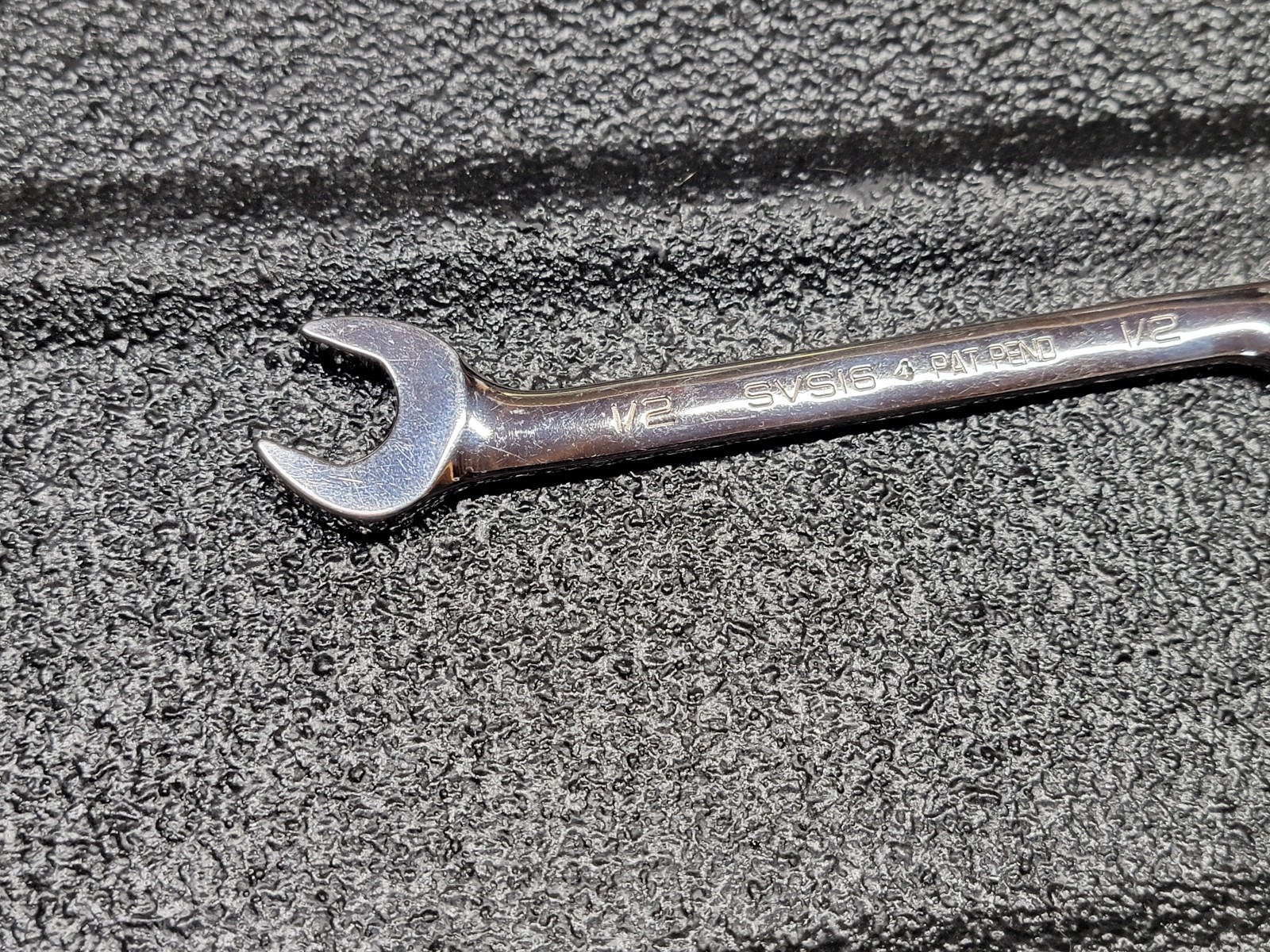 Snap-On svs16 1/2” flank drive four way angle head open end wrench
