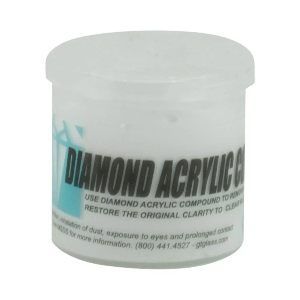 Glass Technology Diamond Clear Acrylic Polishing Compound – 1oz