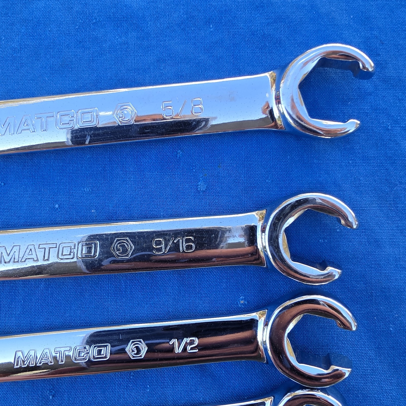 Matco 5pc 3/8” – 5/8” SAE Line Flare Nut Combo Wrench Set