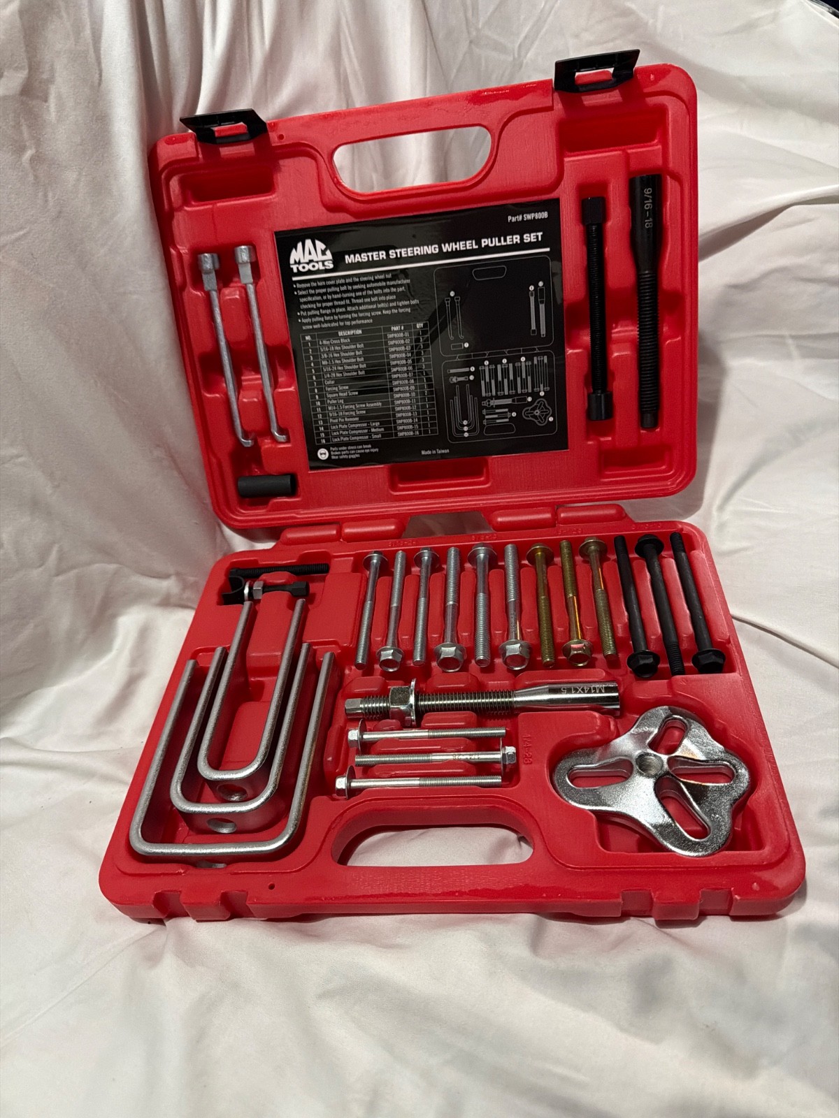 mac tools swp800b master steering wheel puller set