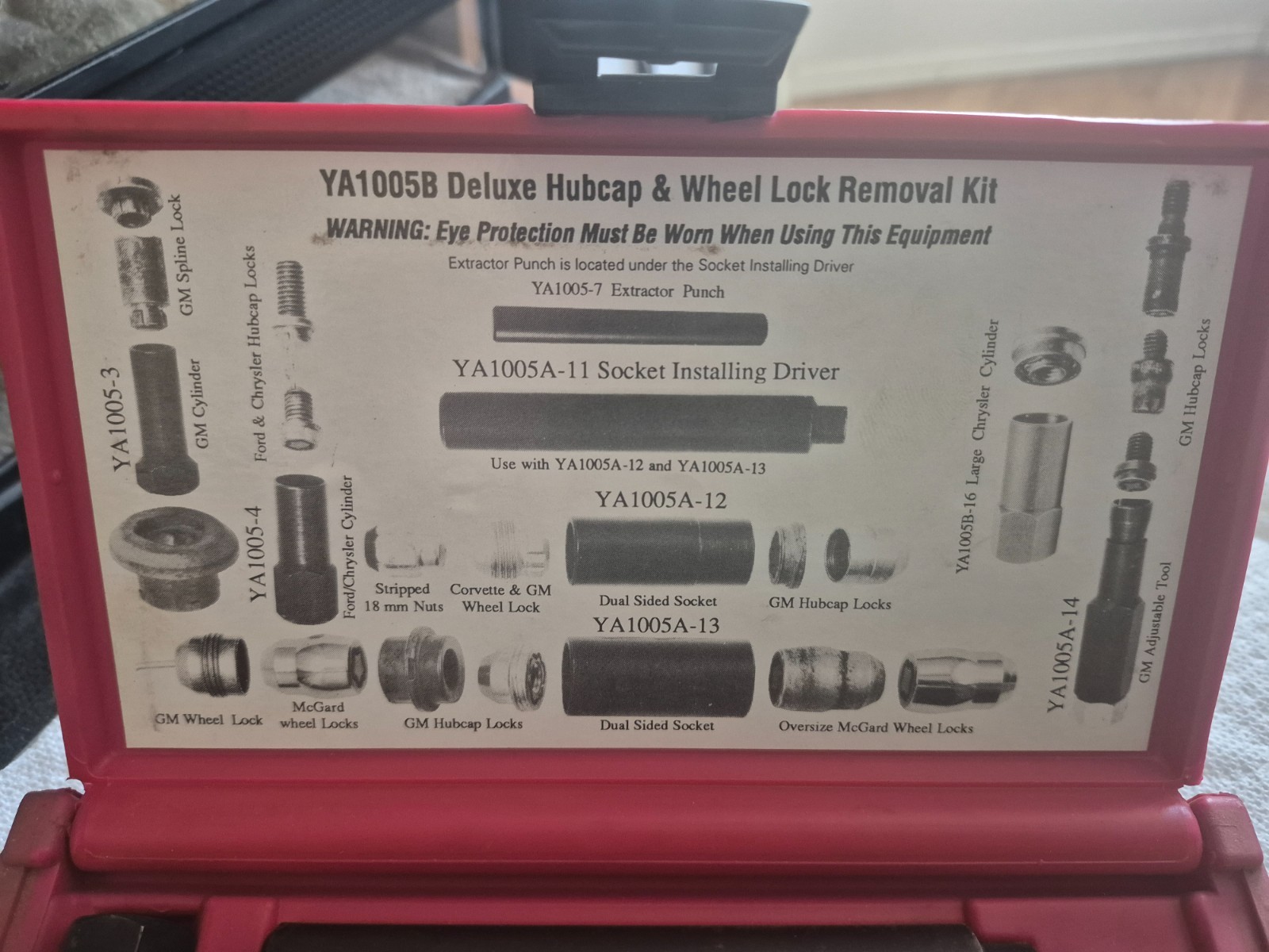 Blue-Point YA1005B Deluxe Hubcap & Wheel Lock Removal Kit – Set