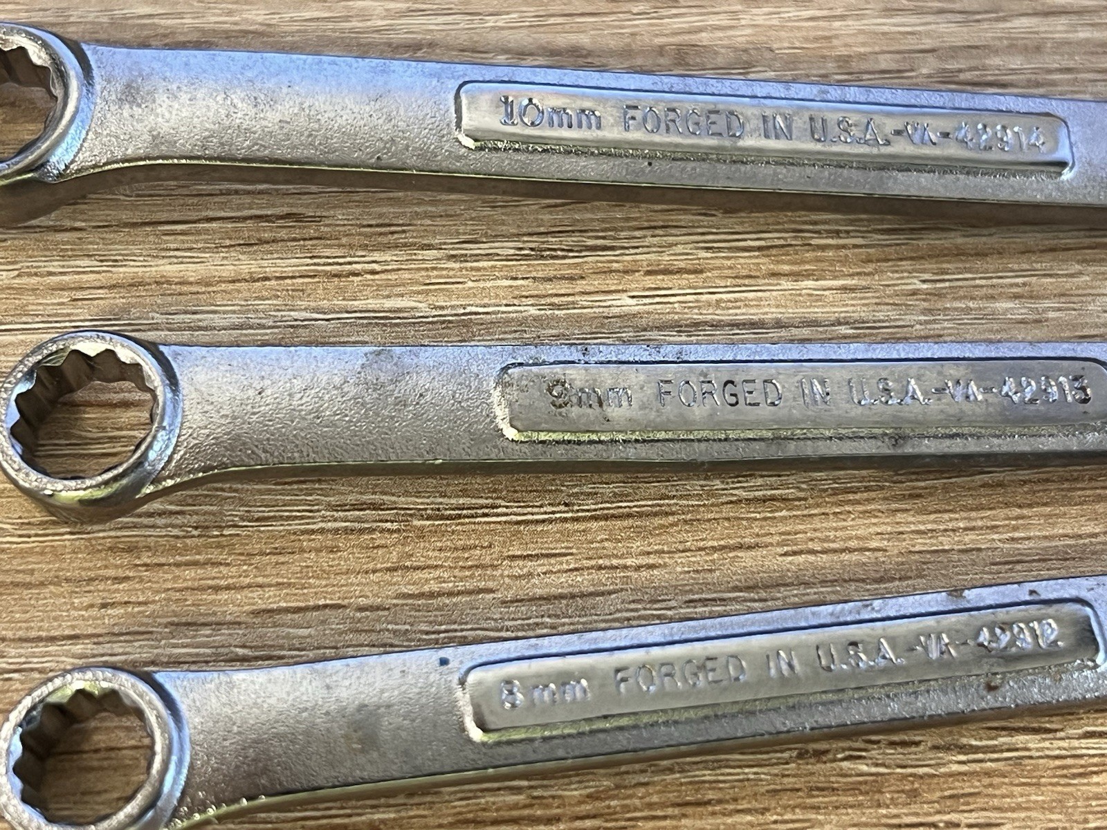 Craftsman USA 6 pc Metric Combination Wrench Group 17MM 14MM 11MM 10MM 9MM 8MM