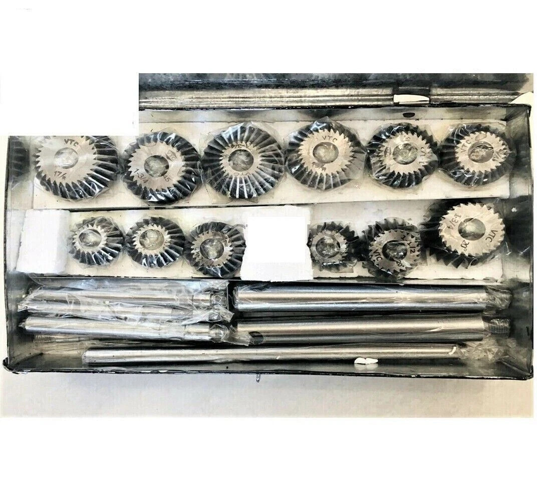 Valve Seat & Face Cutter Set 12 Pcs For Vintage Cars & Bikes USA RAHISHTOOLS