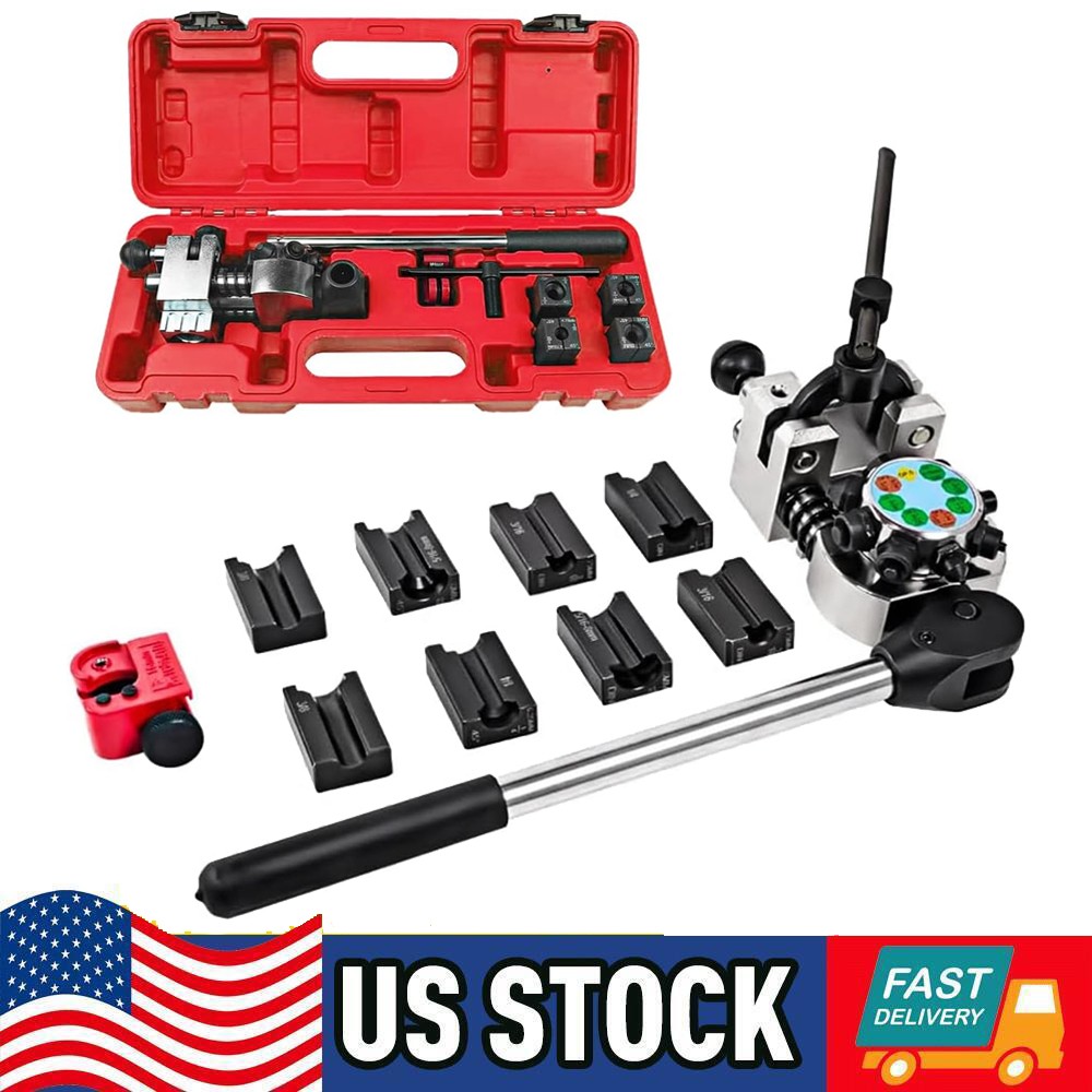 1 PACK 45° Brake Line Flaring Tool Repair Kit for 3/16″, 1/4″, 5/16″, 3/8″ Tube