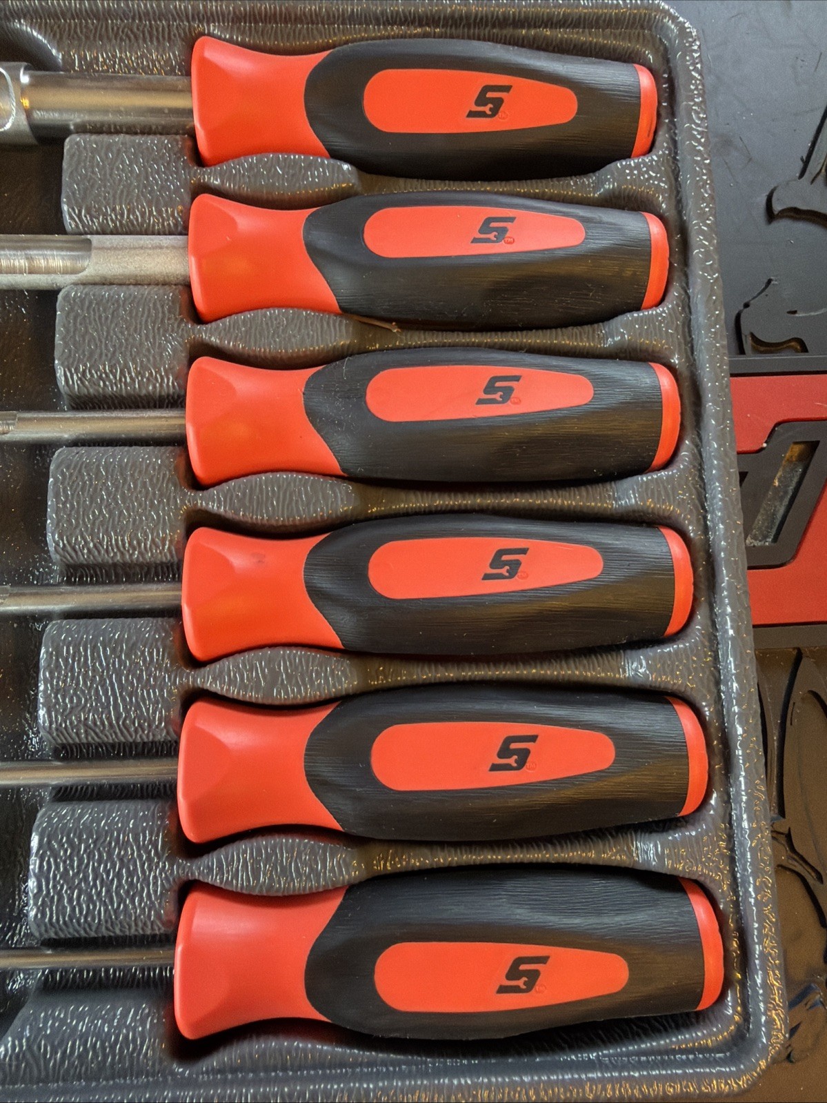 Snap on Tools USA ORANGE 6pc Deutsch Terminal Tool Kit SGDTT106O Lightly Used