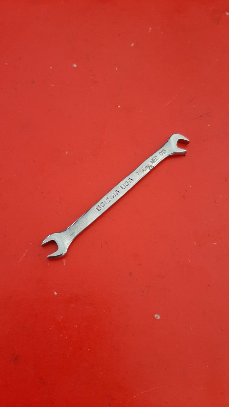 Snap-on Tools 3/16″ 15°/60° Offset Open-End Ignition Wrench DS1212A ENGRAVED 225