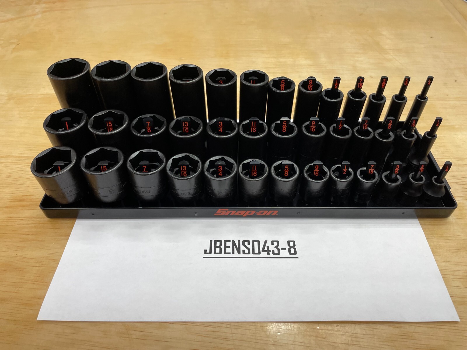 Snap-on Tools NEW 39pc 3/8″ Drive SAE Impact Shallow / Semi / Deep Master Set