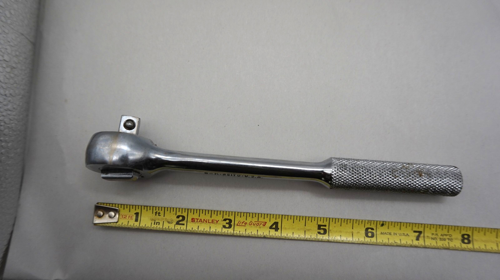 S-K Tools USA #45170 RH Knurled Grip 3/8″ Drive 7.5″ Ratchet – FREE SHIPPING