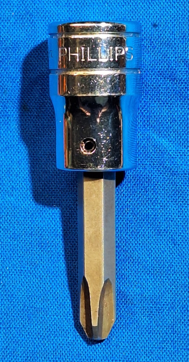 Snap-On FP32A 3/8″ drive #3 phillips socket long bit 1-1/4″ long