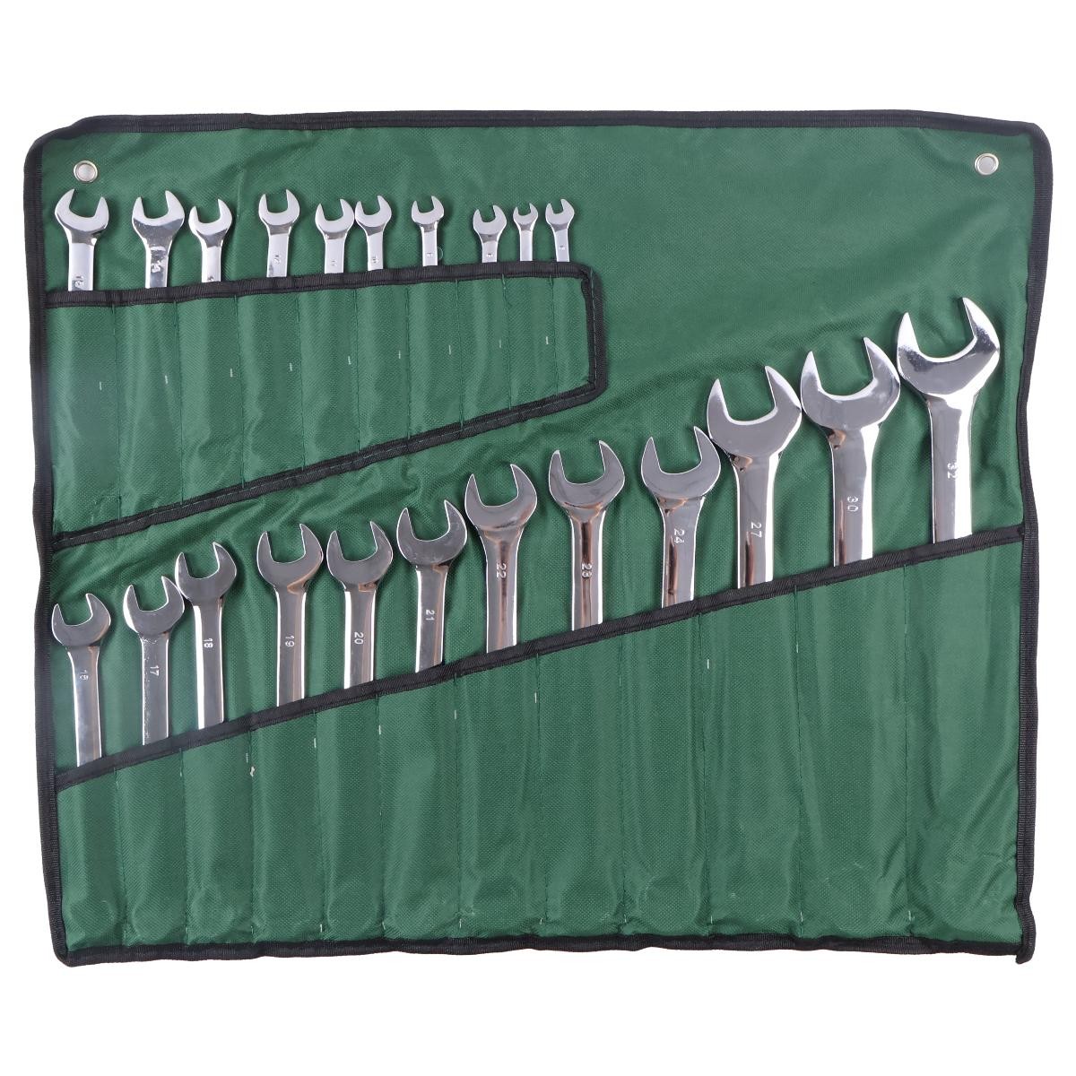 22 Pieces Metric Full-Polished Combination Wrench Set TY19977 for John Deere