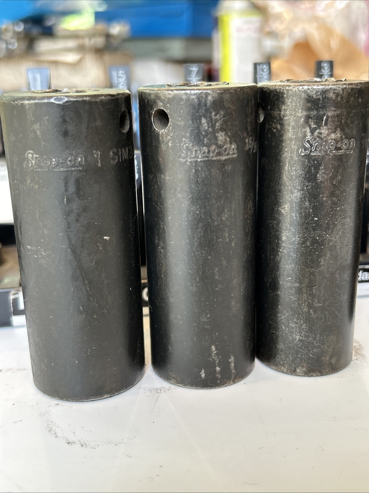 Snap On 313SIM 313SIMA 8pc 1/2” To 1” 1/2”dr SAE 6PT Deep Impact Socket Set