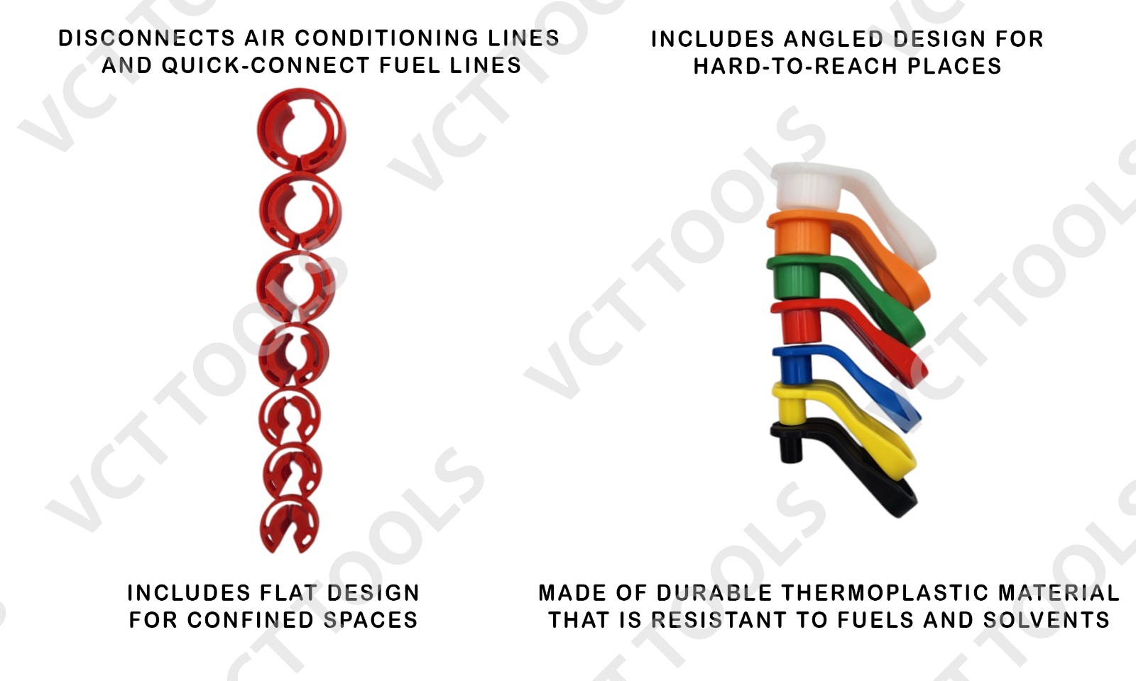 14pc Master Fuel and A/C Line Easy Disconnect Tool Kit, 1/4″ -7/8″ Sizes