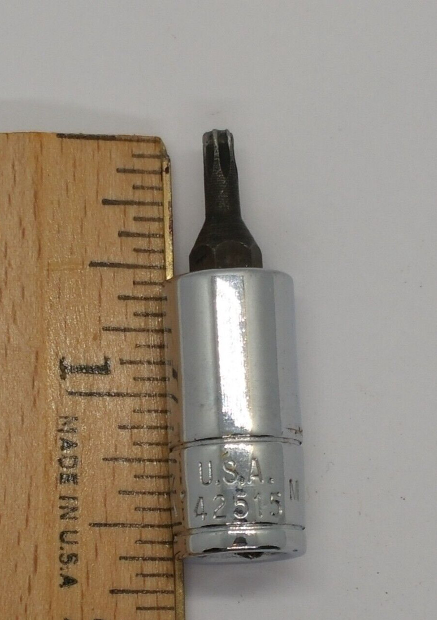 SK T15 1/4″ Drive Torx Bit Socket 42515 Made In USA S515