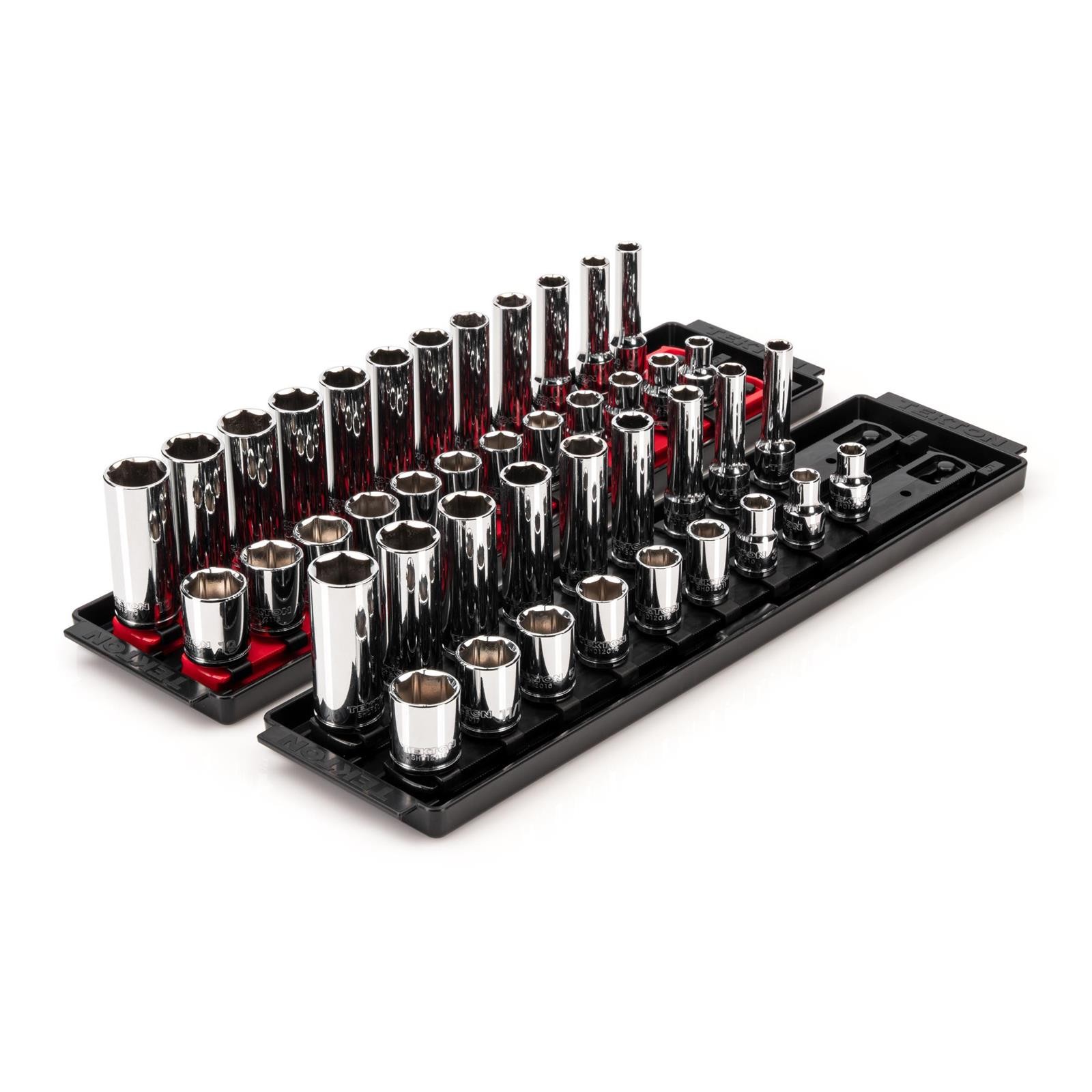 Tekton SHD91218 3/8″ Drive 6-Point Socket Set, 42-Piece
