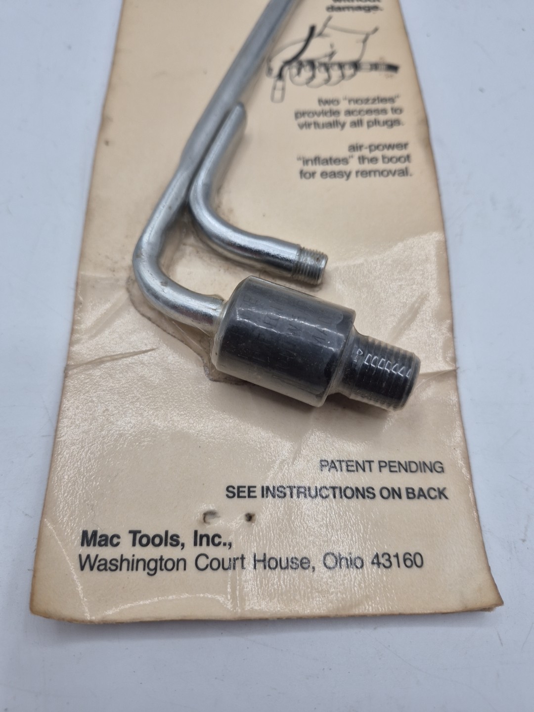 Mac Tools Spark Plug Boot Remover NOS PBR 650 Free Shipping Air Powered