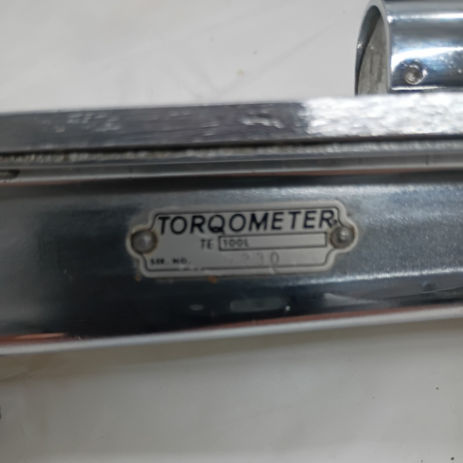 Snap On TE 100L Vintage Torqometer 1/2″ Drive Torque Wrench 0 to 100 f/Lb