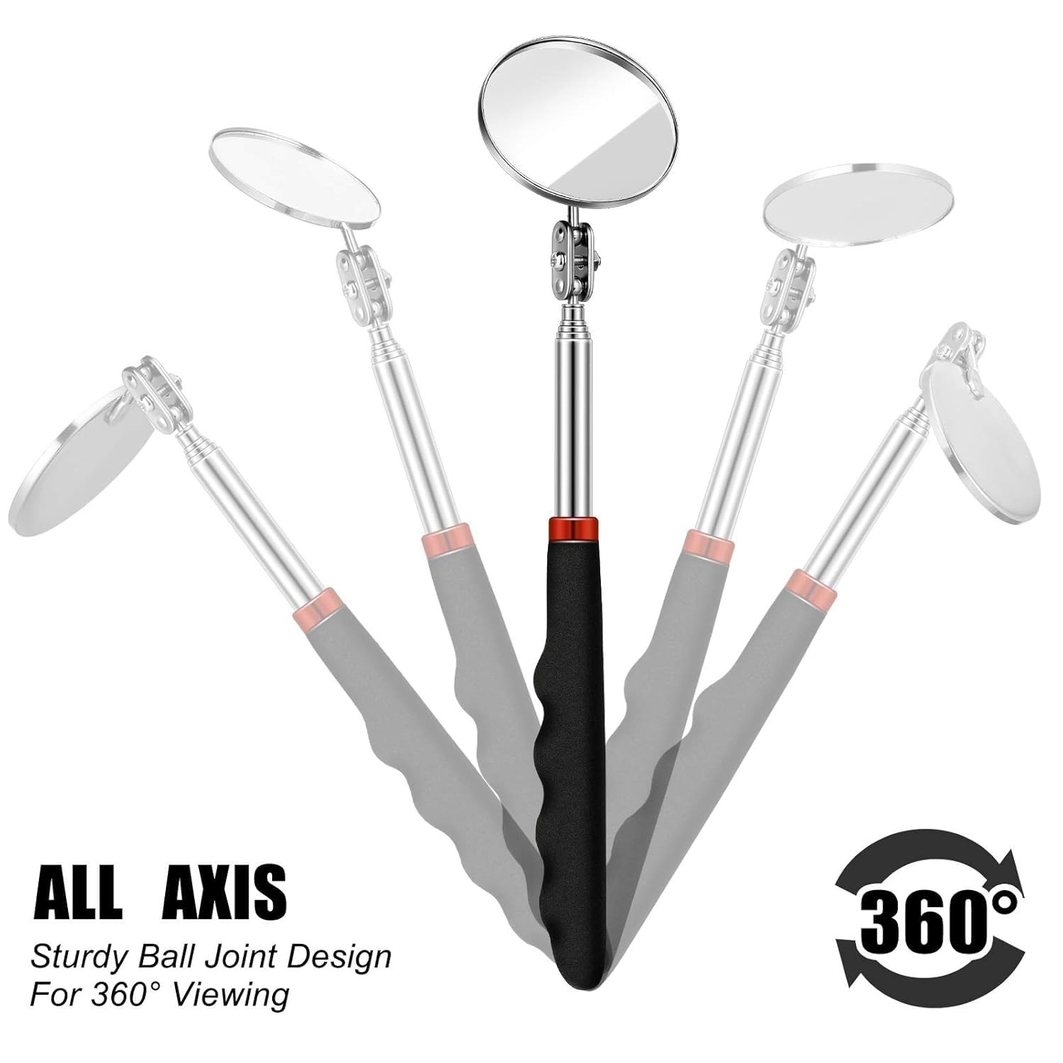 3-Piece Telescoping Inspection Mirror – Versatile Tool for Detailed Observations