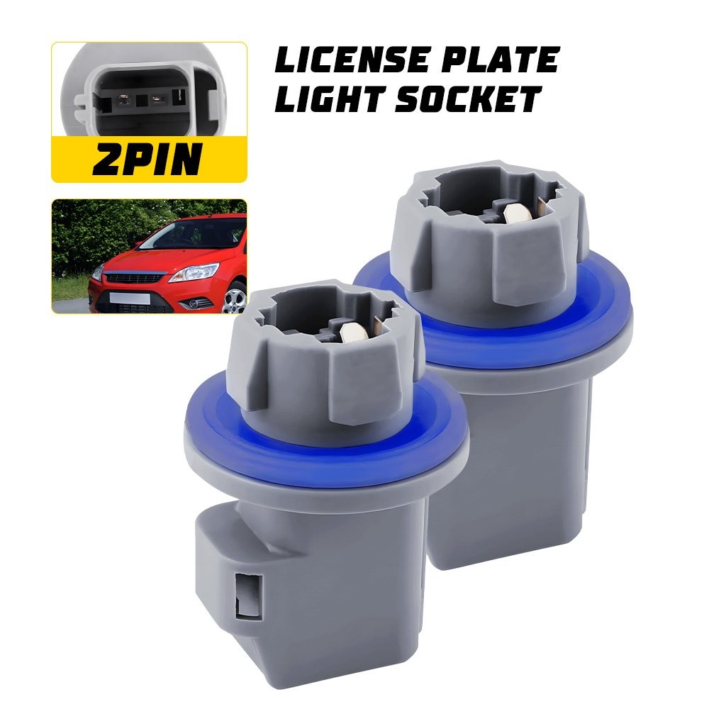 For FORD F81Z13411AA, AL8Z13411B License Plate Light Tail Brake Socket plug Two