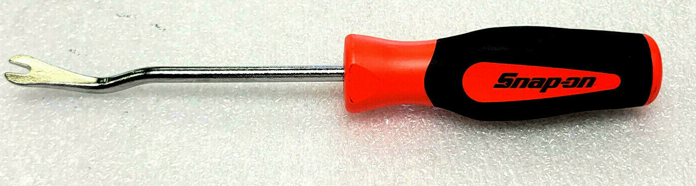 New Snap-On Trim Pad Clips Removal Tool ORANGE BLACK Soft Grip Handle ASG185B