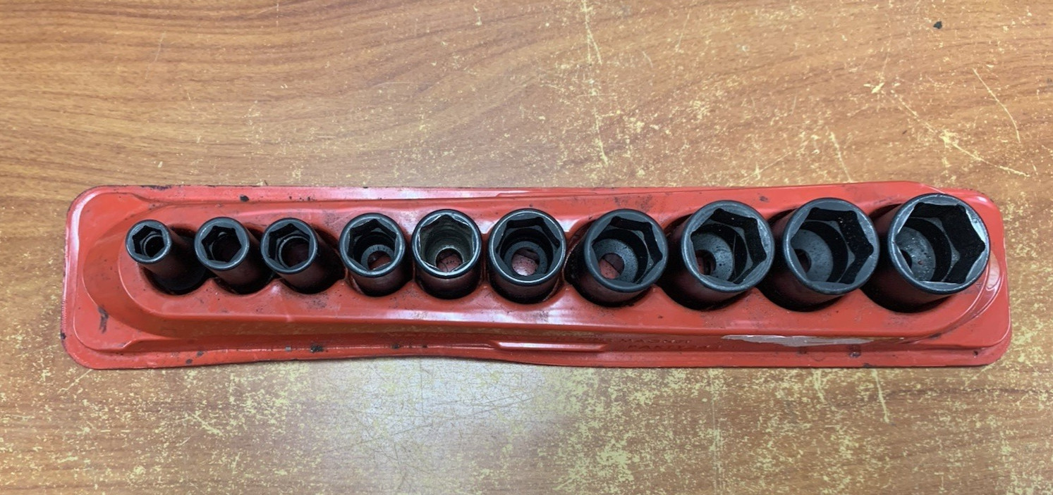 Snap On 10 Piece PAKTY243 Socket Set 5/16″-7/8″ IMFS with Holder
