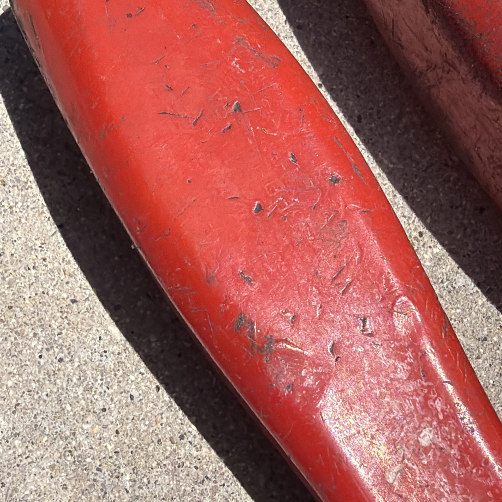 Snap On Tools 12″ 18″ 24″ Curved Tip Pry Bar Set Red Hard Handle 3pc USA READ!