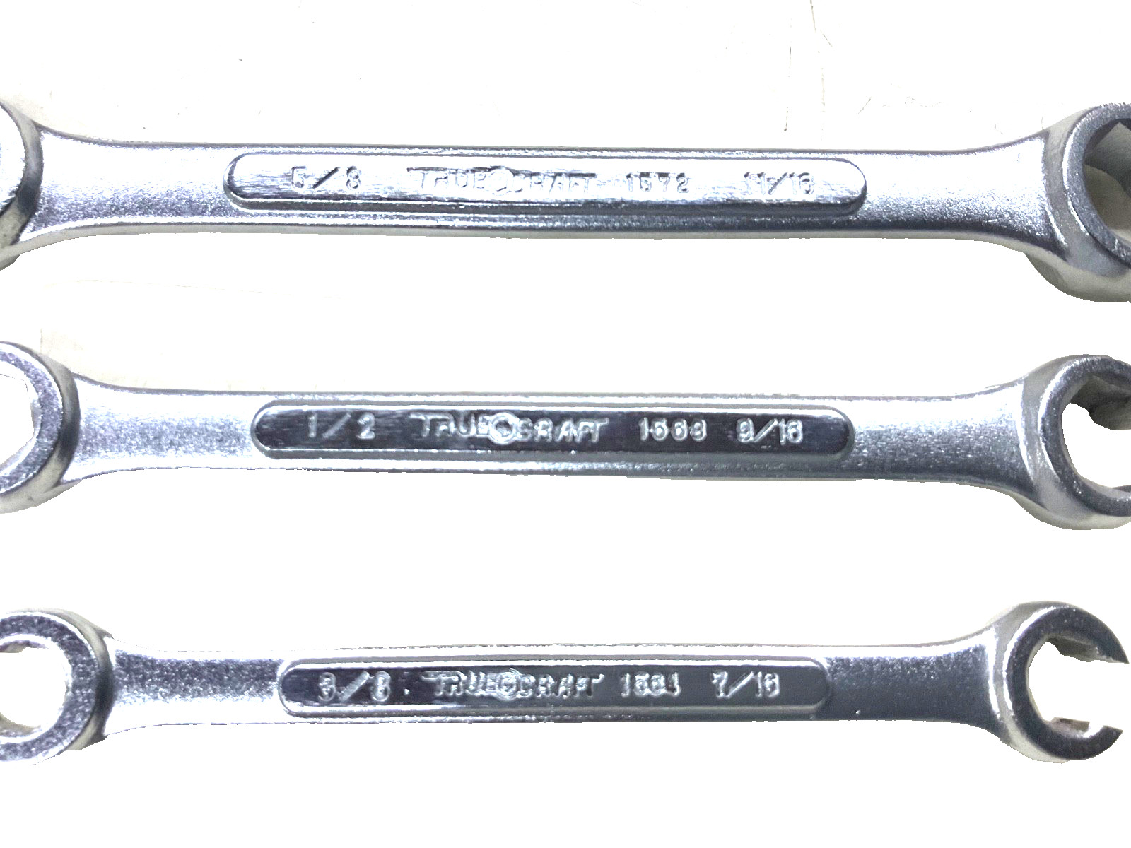 TRUE CRAFT TOOLS SAE FLARE NUT WRENCH SET, 3/8”-11/16”, JAPAN