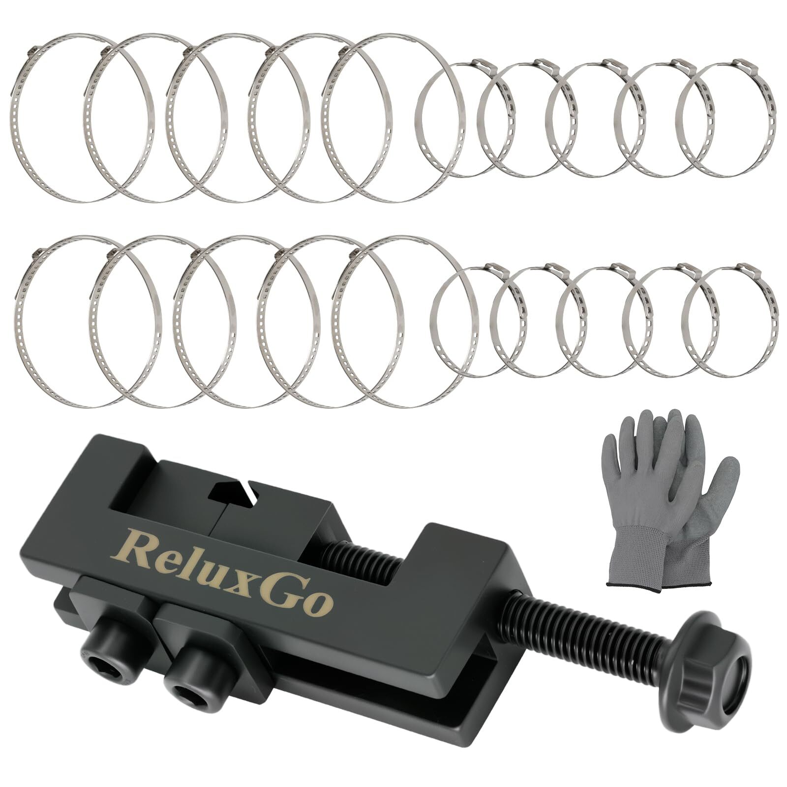 axle boot clamp tool with 20 PCS 304 Stainless Steel Single Ear Hose Clamp Dr…