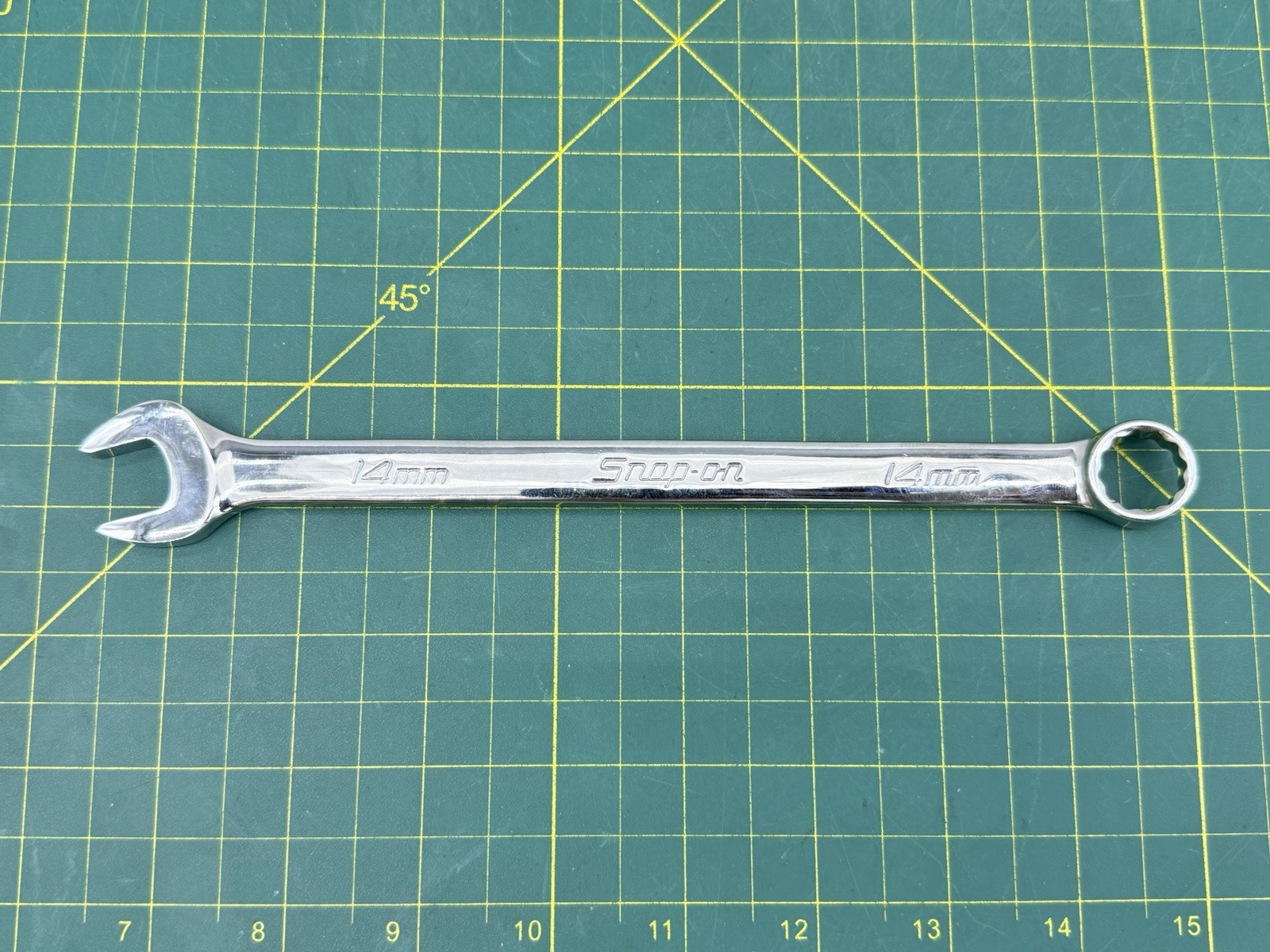 Snap-On Tools OEXM140B 14mm Metric Standard 12 Point Chrome Combo Wrench USA NEW