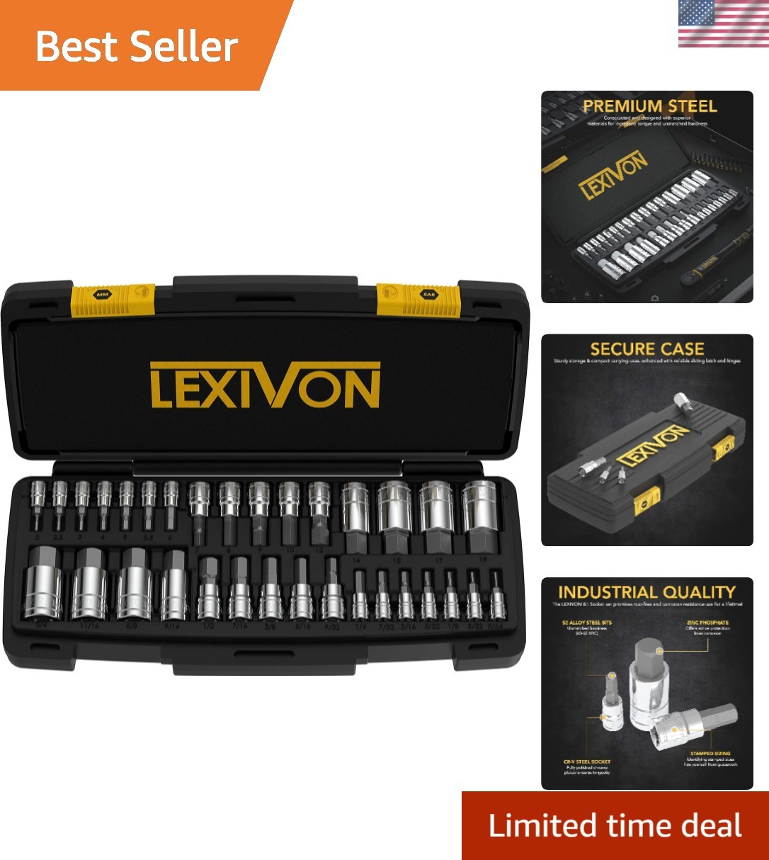 Brand New Hex Socket Set 32pc Metallic