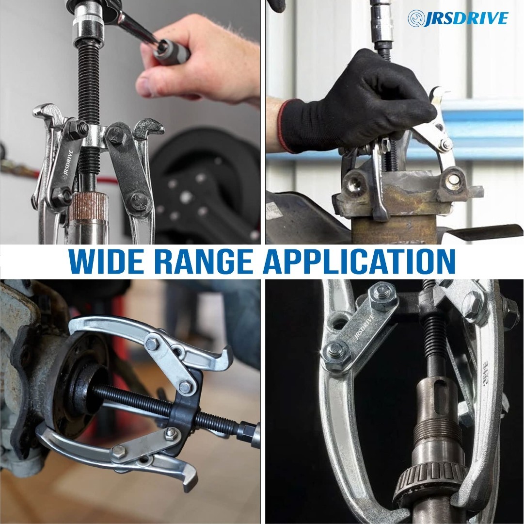 jrsdrive 3 leg Bearing Puller set of 3 pieces 3″, 4″ and 6″ drop forged steel