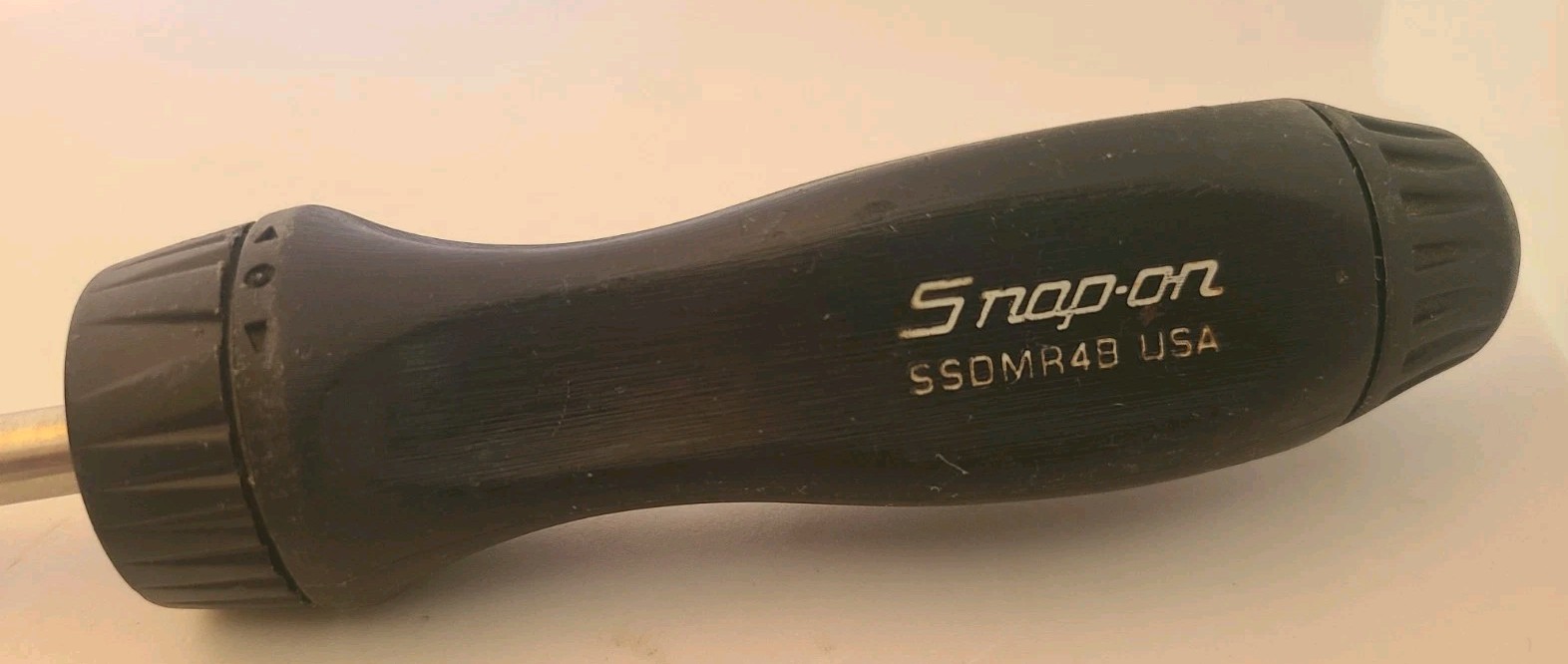 Snap On Tools SSDMR4B Hard Grip Ratcheting Screwdriver Black 3 Bits Magnetic Tip