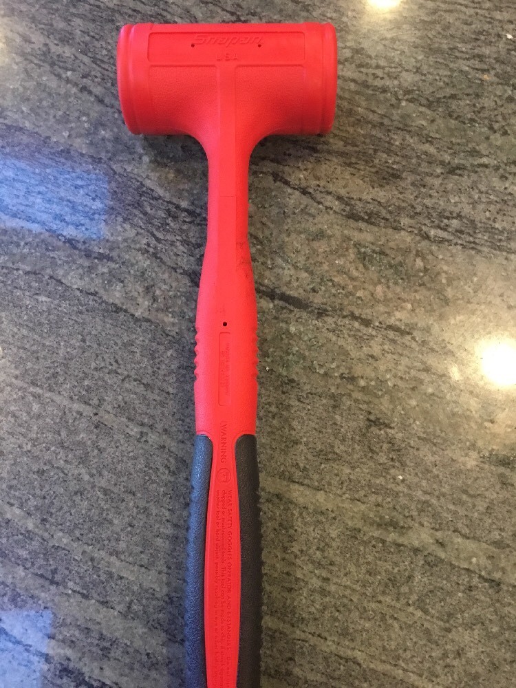 Snap-On hbfe48 dead blow 48-ounce soft grip hammer red