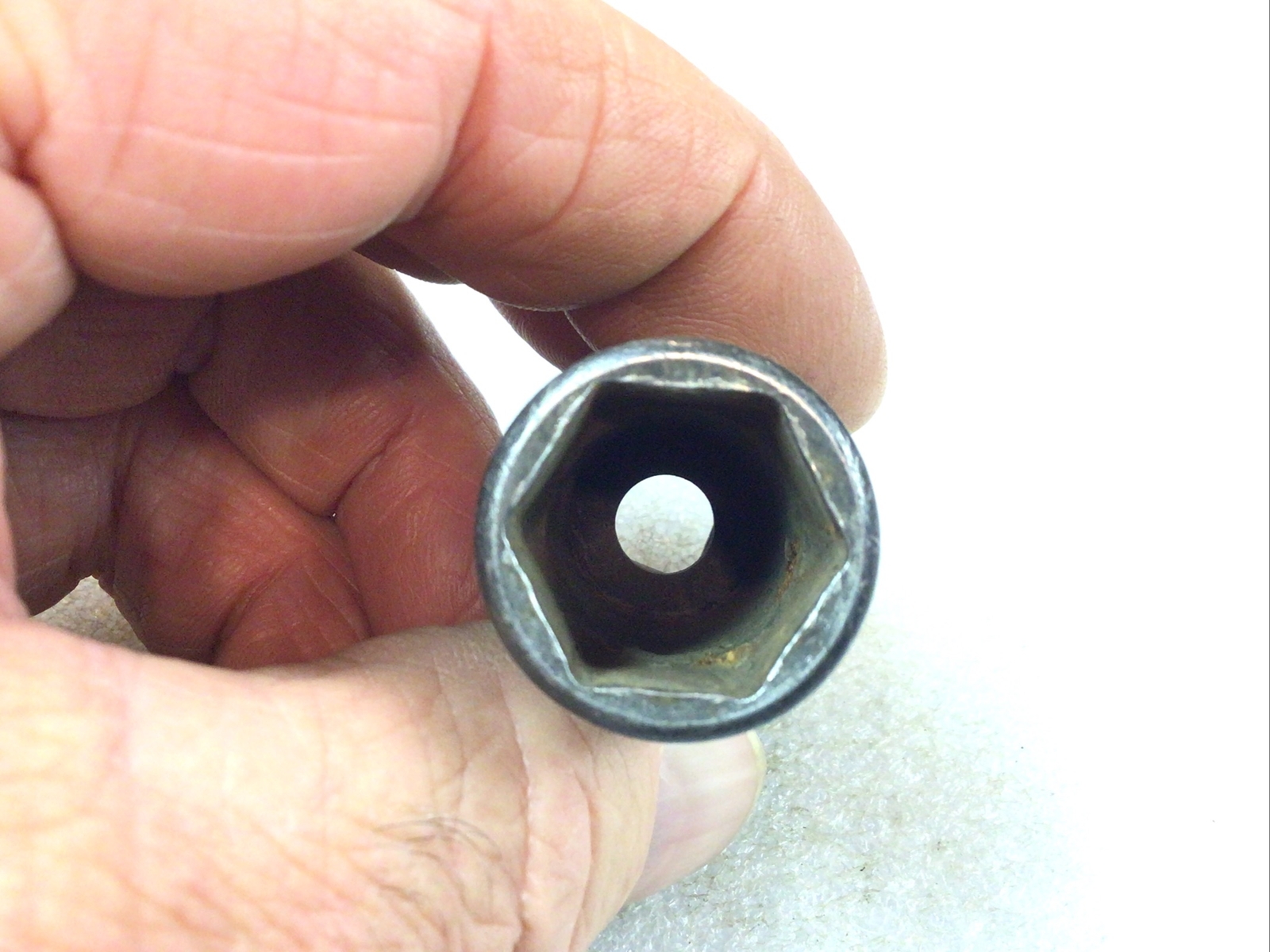 Snap On#SIMF220 – 11/16” , SAE, 6PT., 3/8” Dr., Deep, Impact Socket-USA-NICE-
