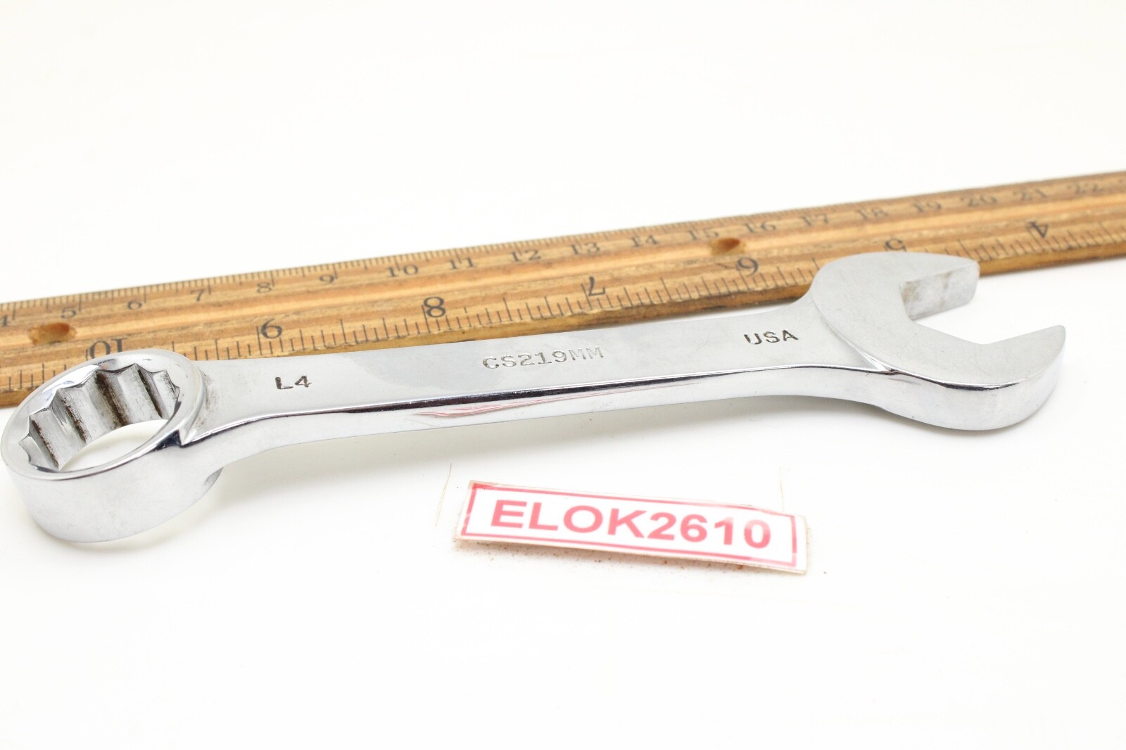 Mac Tools CS219MM 19mm 12 Point Short Metric Chrome Combination Wrench USA