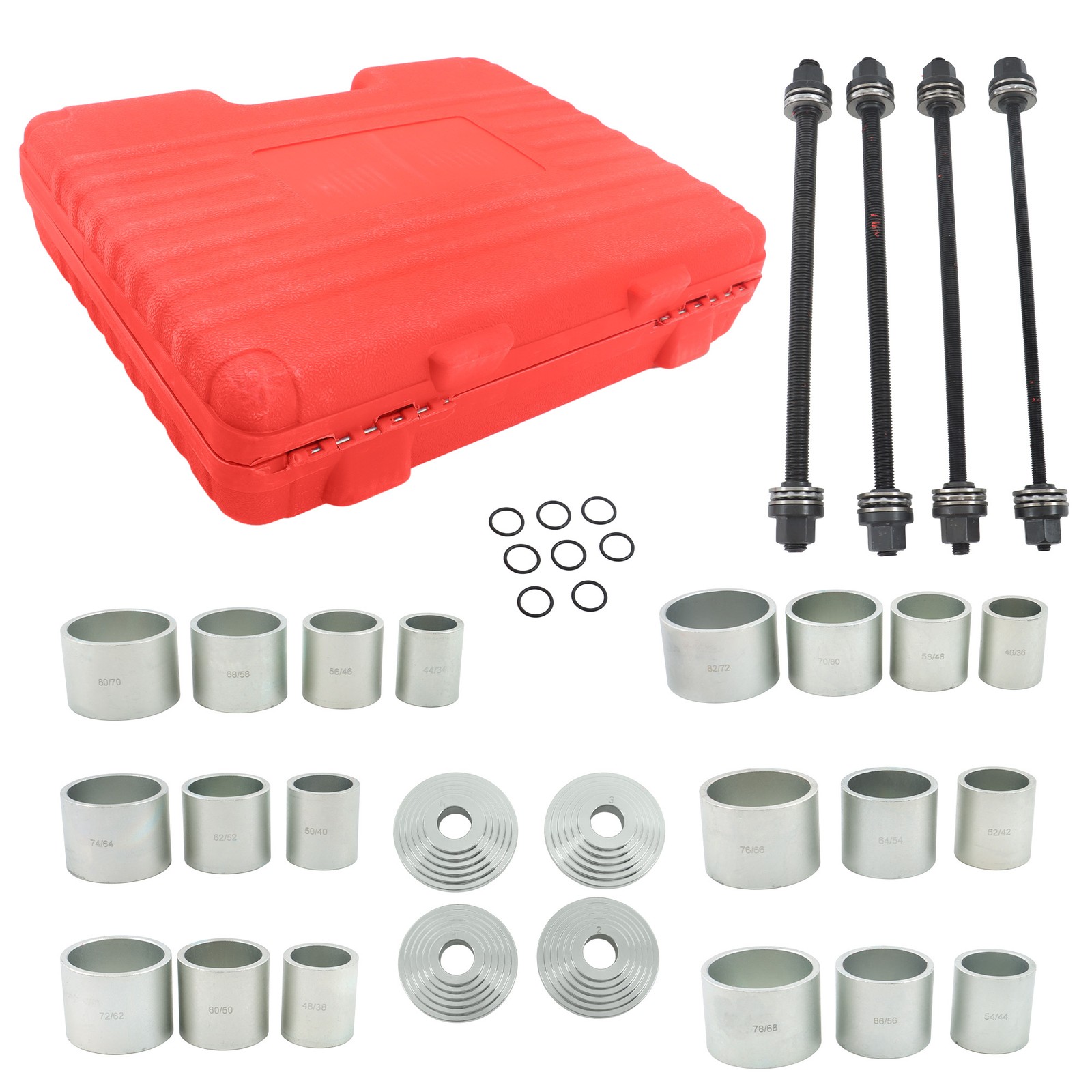 36Pc Pull and Press Sleeve Kit Steel Bush Bearing Removal Installation Tools NEW