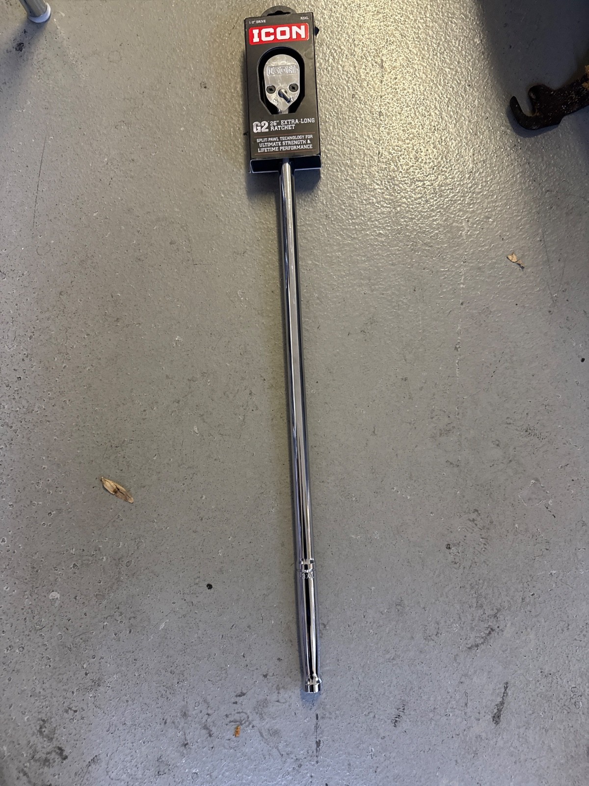 New ICON G2 Series 80 tooth R3XL 1/2 Ratchet Extra Long Handle 26 Inches Long