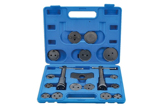 LASER 3835 Brake Caliper Rewind Tool Kit Steel Adaptor For European Vehicles