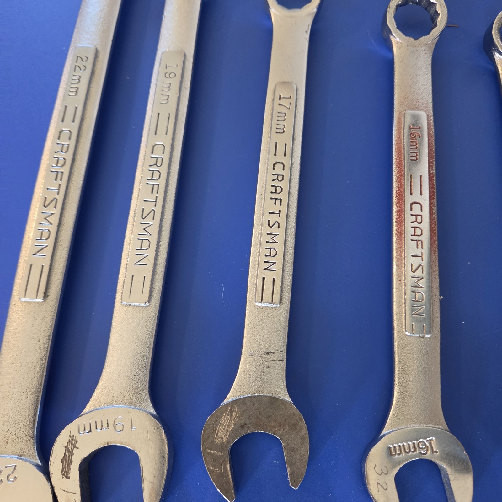 Craftsman Tools USA 12 pc V VV VA 8mm-17mm 19mm 22mm Metric Combo Wrench
