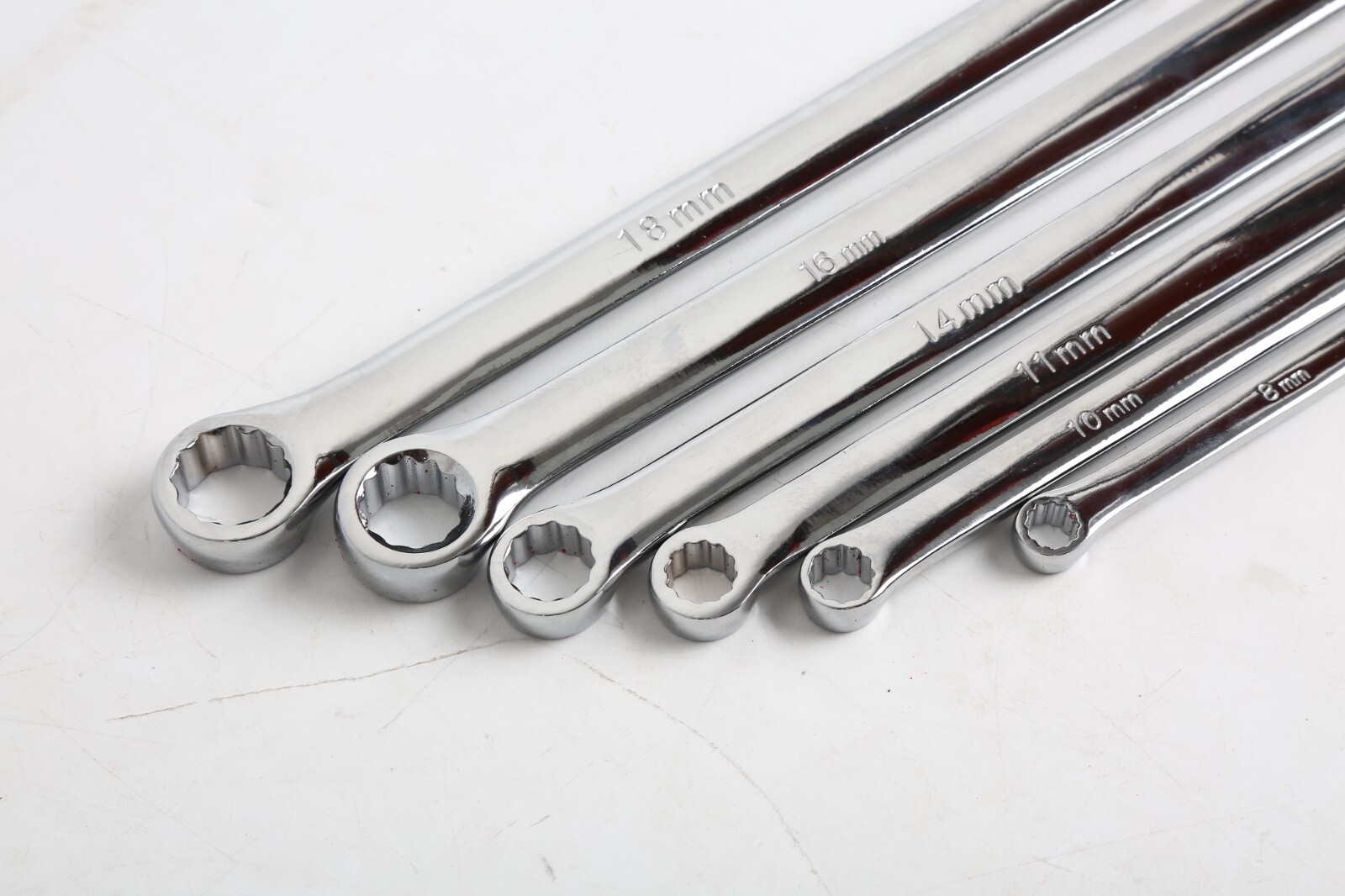 6 PC Metric Extra Long Box End Wrench Set Durable Aviation Spanner 8 mm – 19 mm