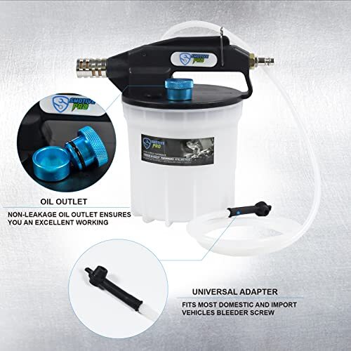 2L Vacuum Brake Bleeder – Pneumatic Brake Bleeding Kit with 16Pcs
