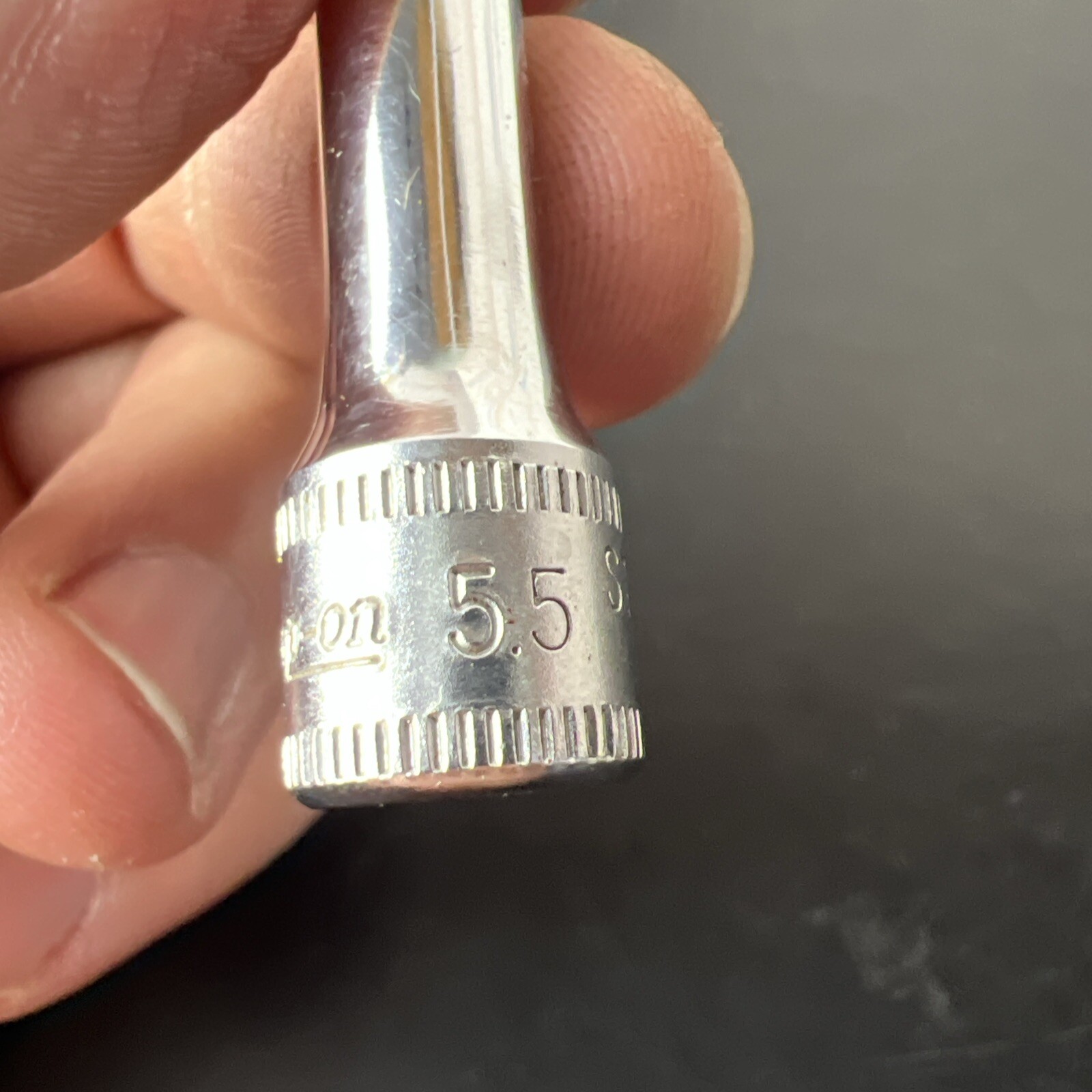 Snap-on Tools Deep Well Chrome Socket 5.5mm 1/4″ Drive 6 Pt STMM5.5 Snap On USA