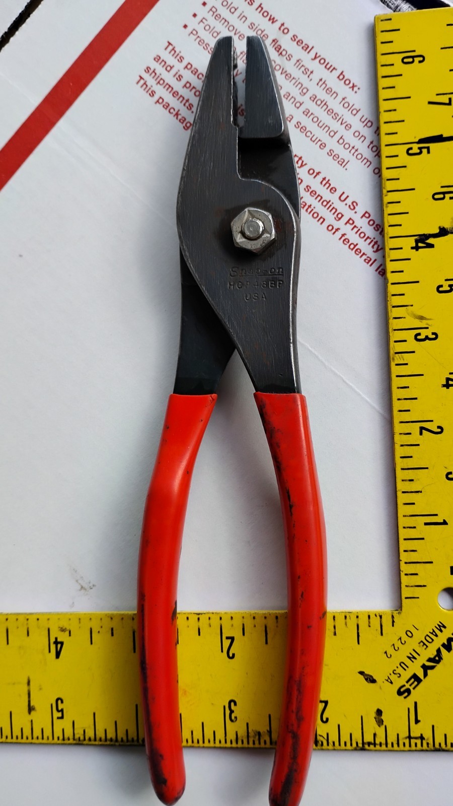 SNAP ON CONTINENTAL A65 C85 C90 O200 AIRCRAFT PLIERS FOR PUSHROD TUBE CLAMPS US