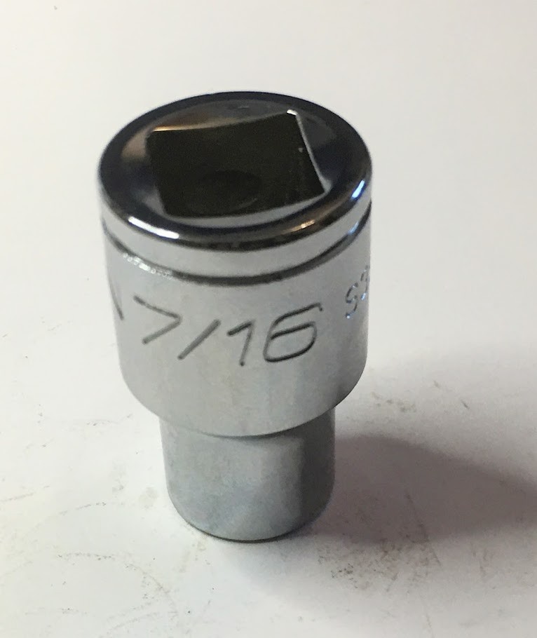 Icon 7/16″ x 1/2″ Dr Standard Socket – S3SS44 – 6 Point – Free USA Shipping