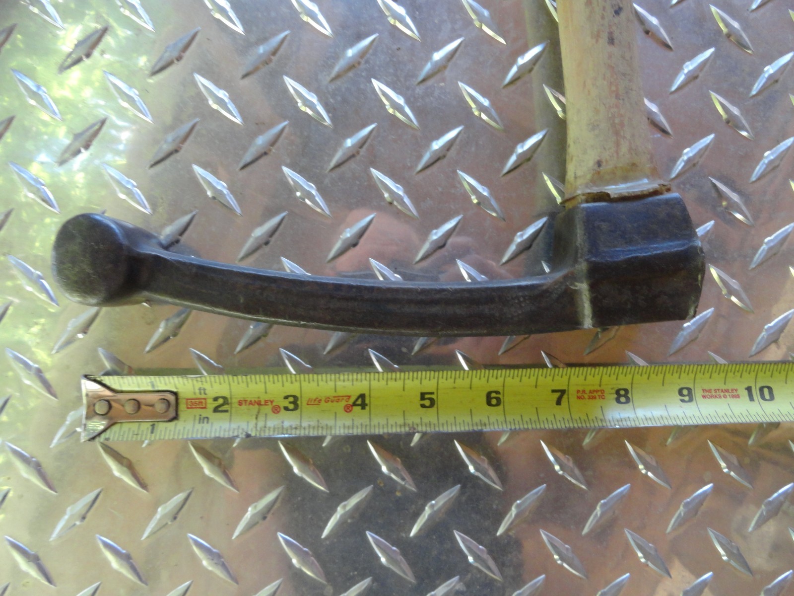 BODY REPAIR HAMMER USED 16″ HANDLE 8 1/4″ LONG REACH HEAD 1 1/2″ FACE FAST SHIP
