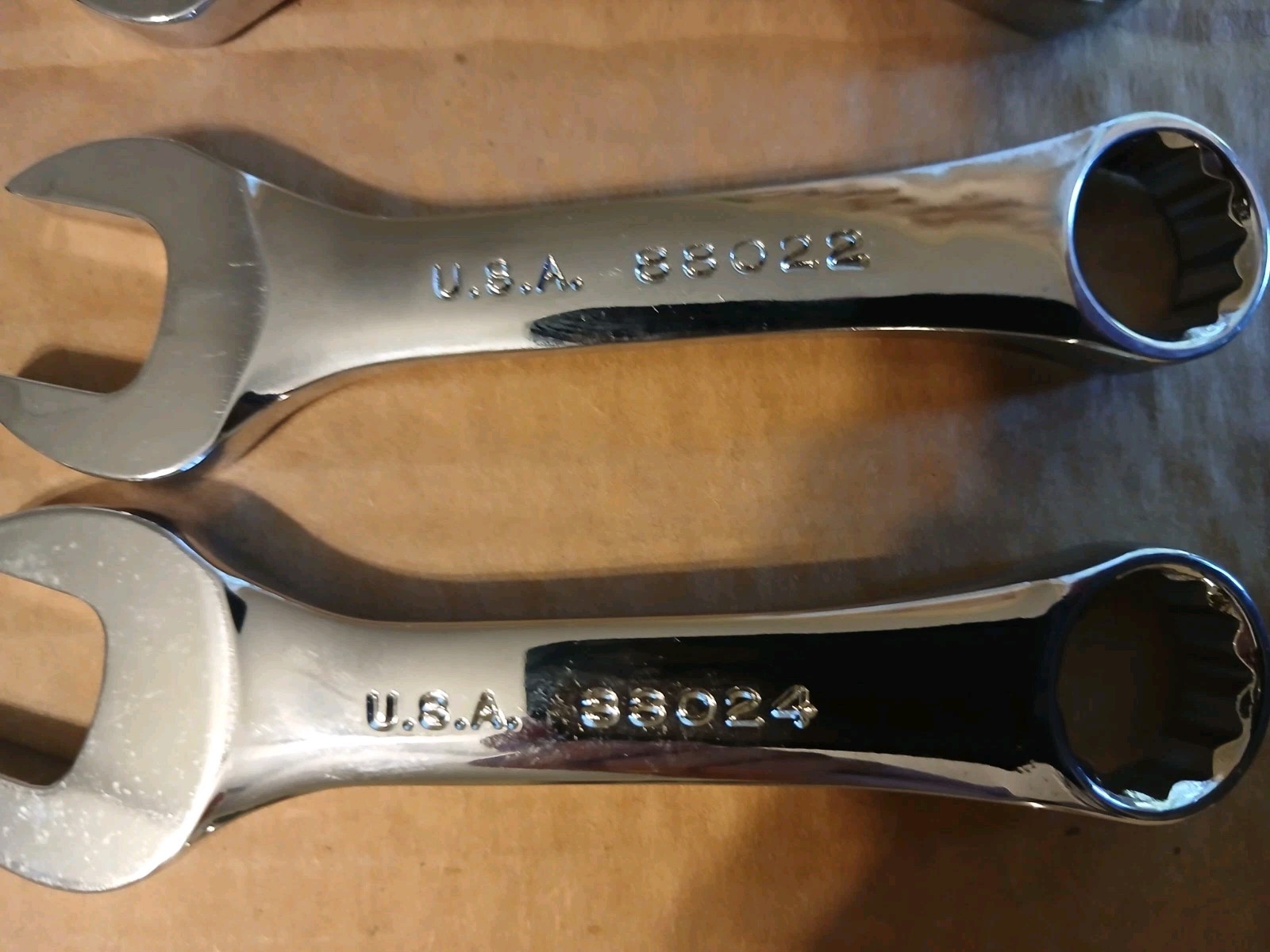 S-K 7 pc Stubby Combination Wrench Set 3/8-3/4 Made In The USA