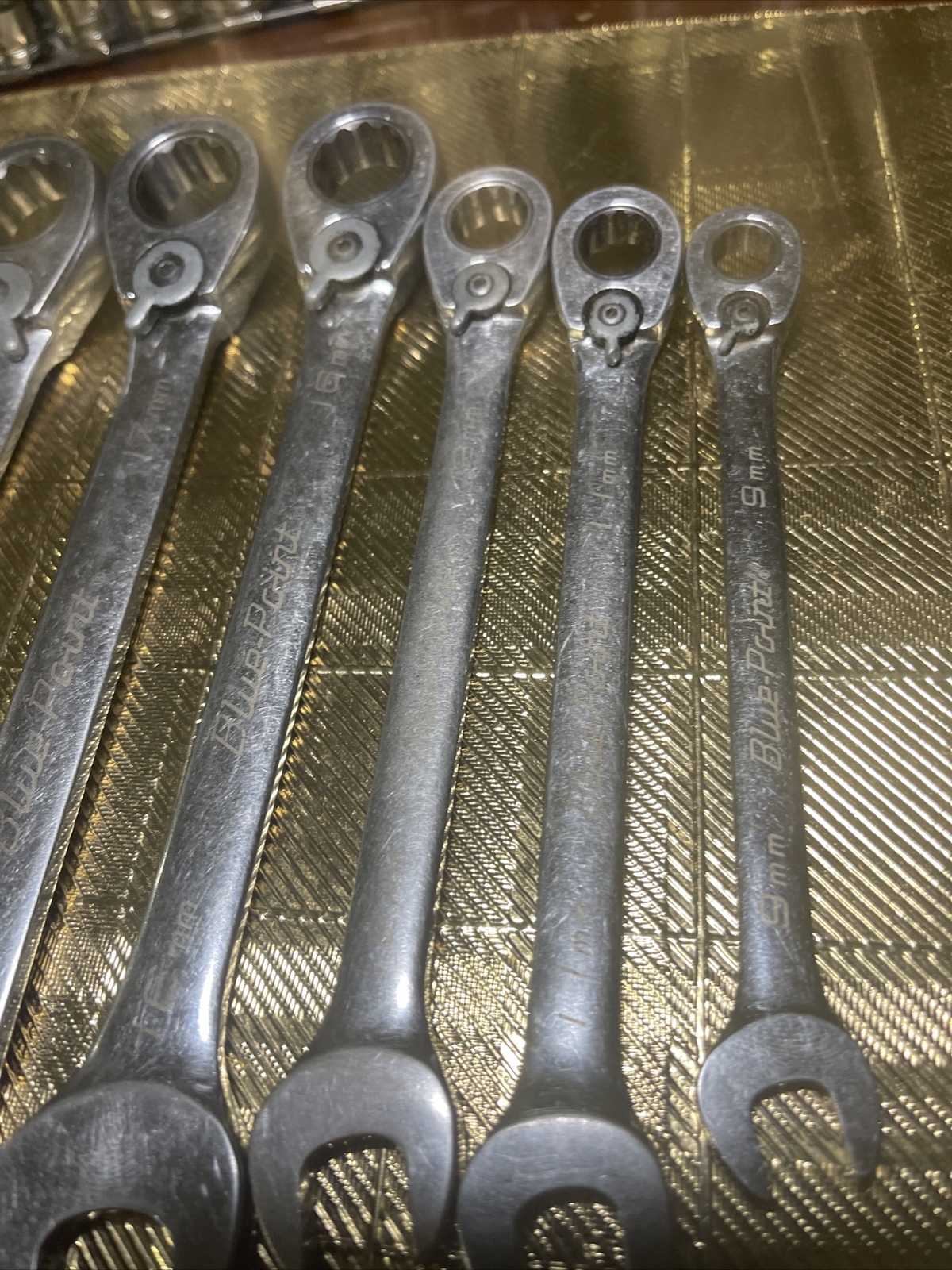 7 Pieces Set Blue Point Tools 12points SOffset Metric Ratcheting Wrench BOERM712