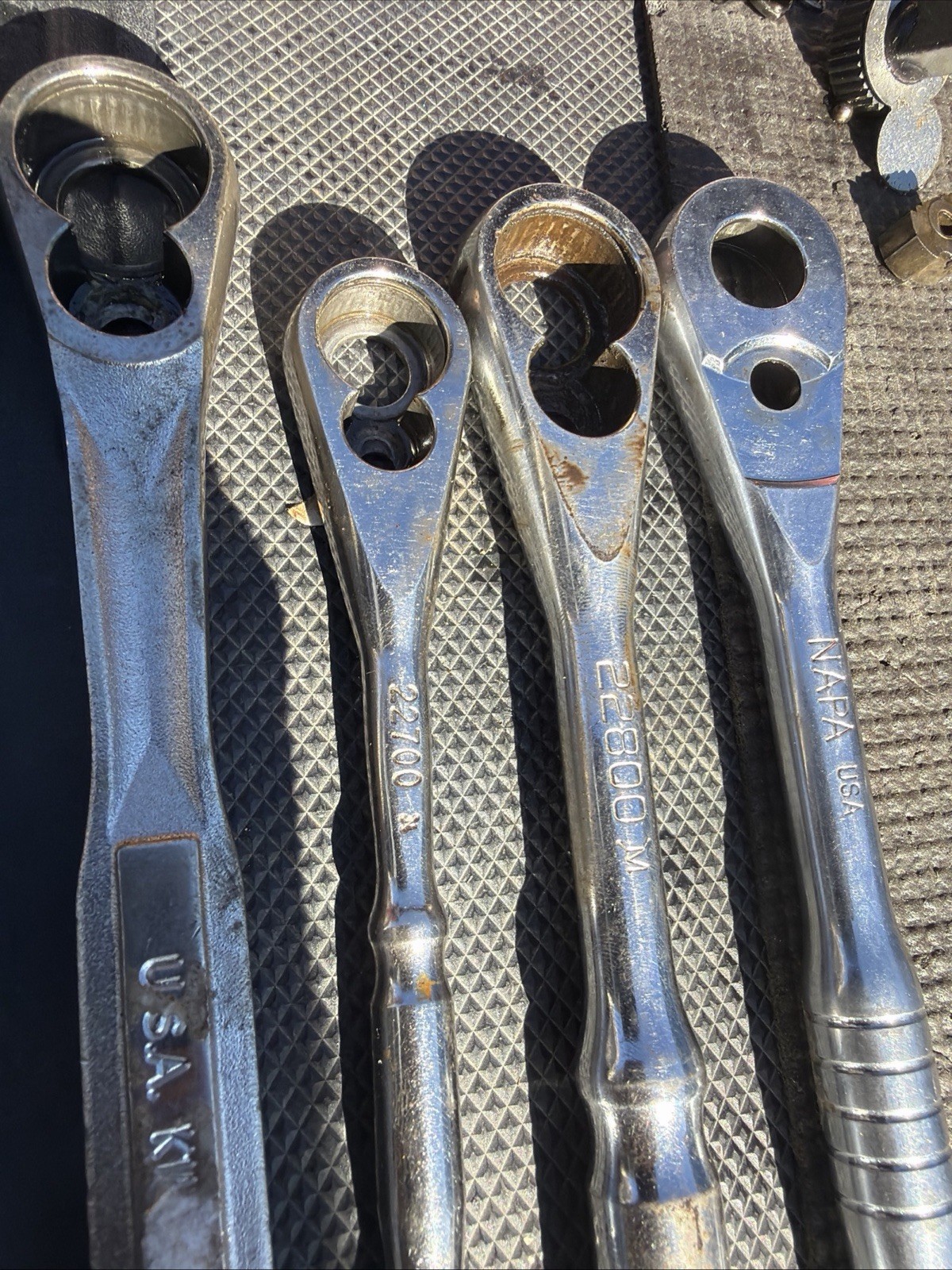 10pc 7-Sears Craftsman 1-Napa 2-Kobalt Ratchet Bodies Only No Guts All Drives