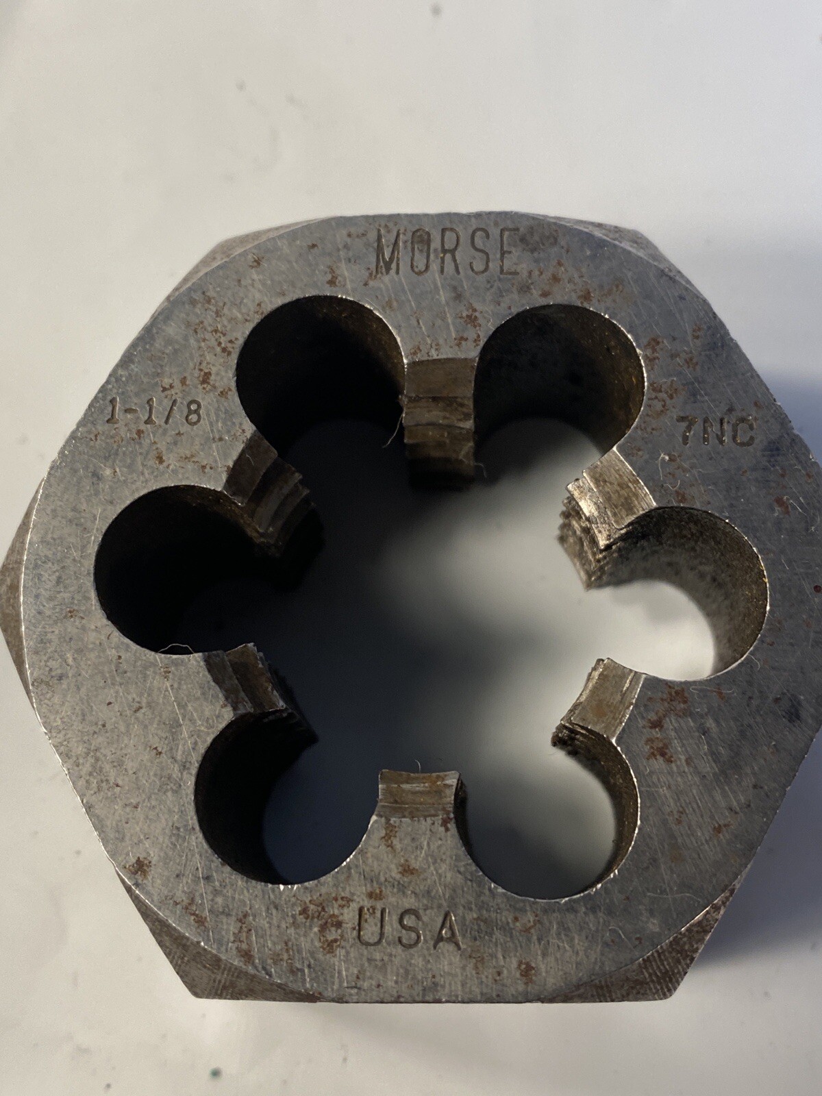 1-1/8-7 NC x 2″ Morse Die Vintage