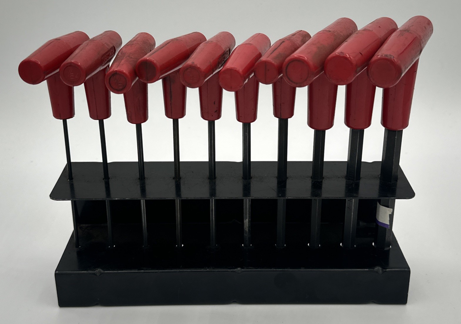 Craftsman 10 Pc, T-Handle Hex Key Set, SAE, In Metal Rack #946673, 3/32” to 3/8”