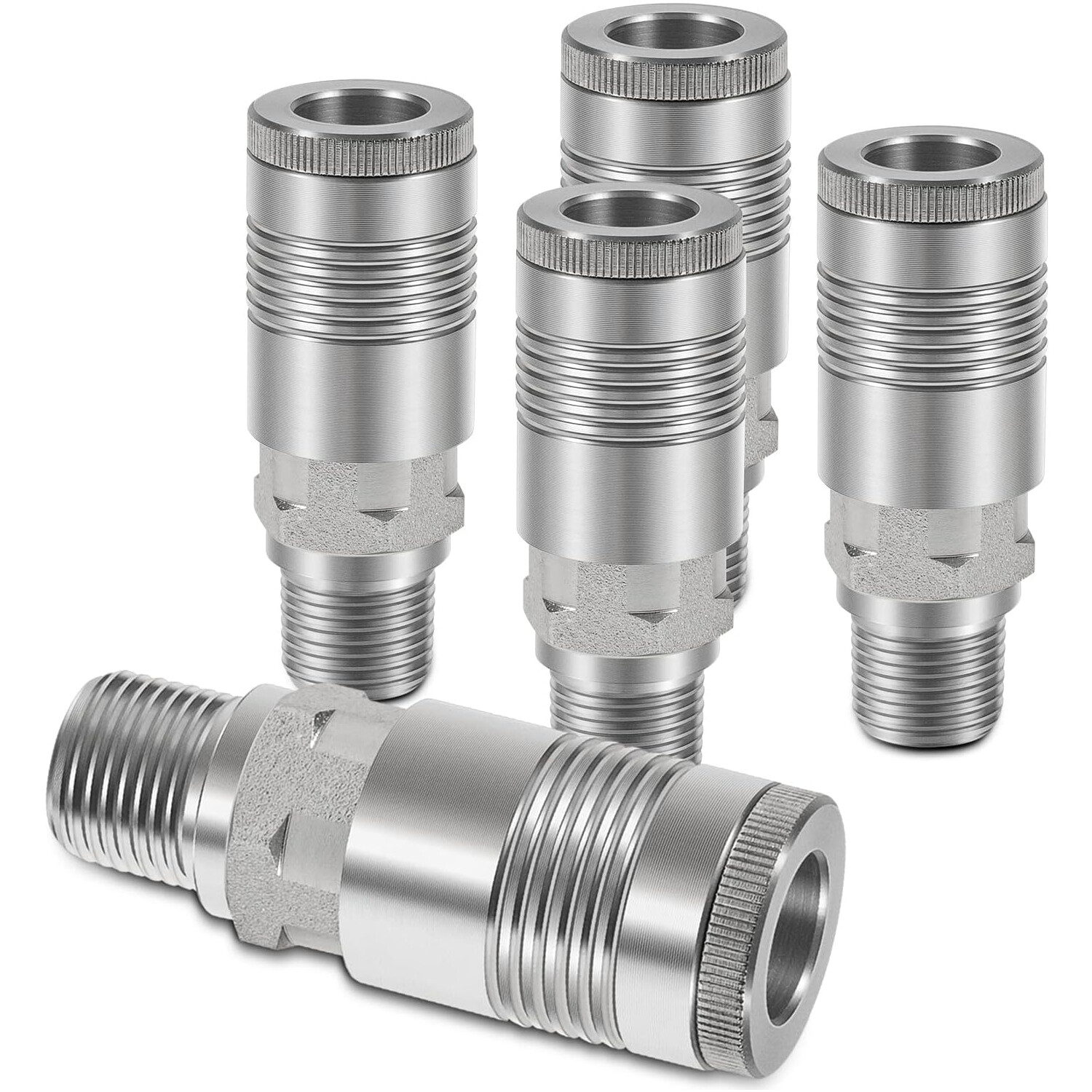 S-1816 1/2-in MNPT G Style Couplers Fits for Requiring Over 60+ SCFM (5Pcs/Set)